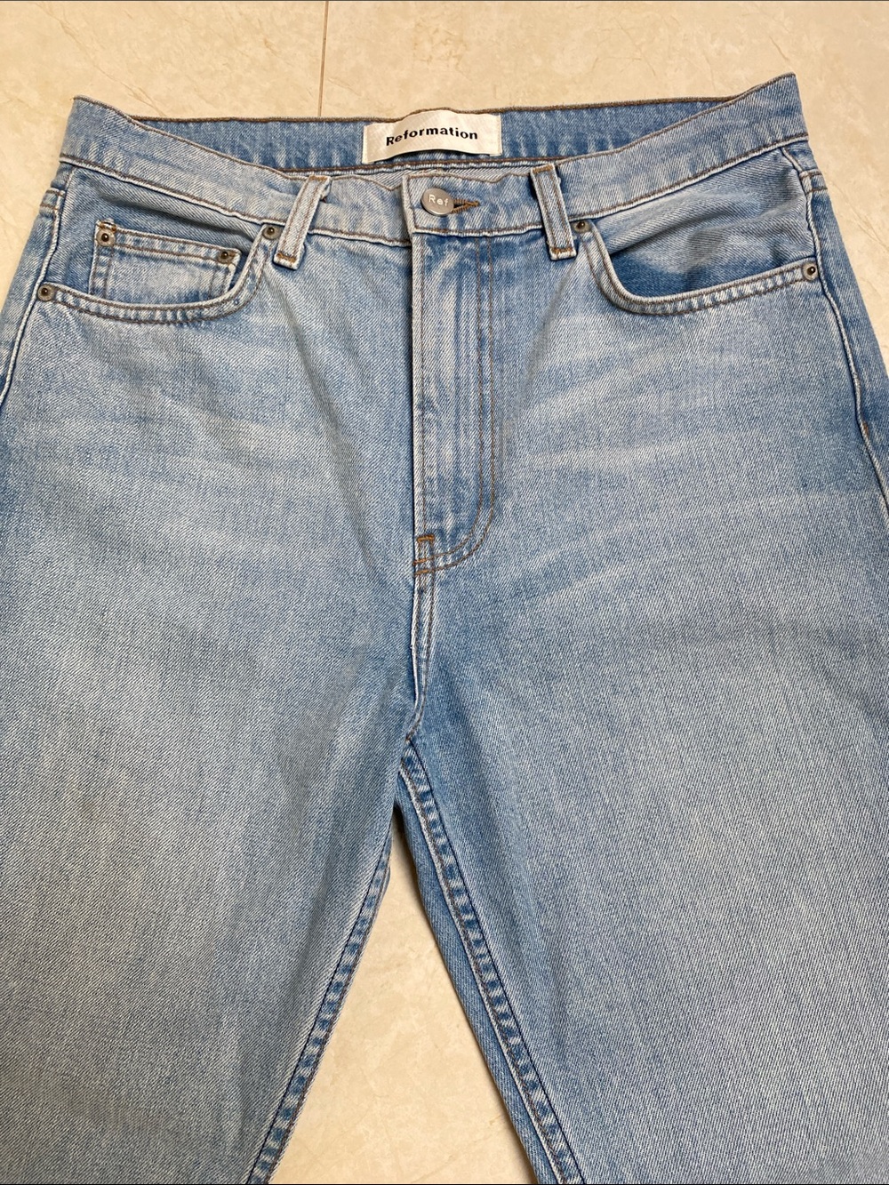 Reformation Jeans Distressed Cuffs 28